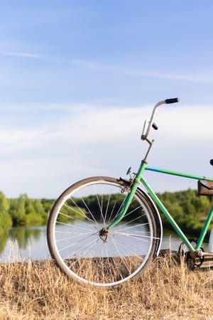 Фотосессия старого велосипеда